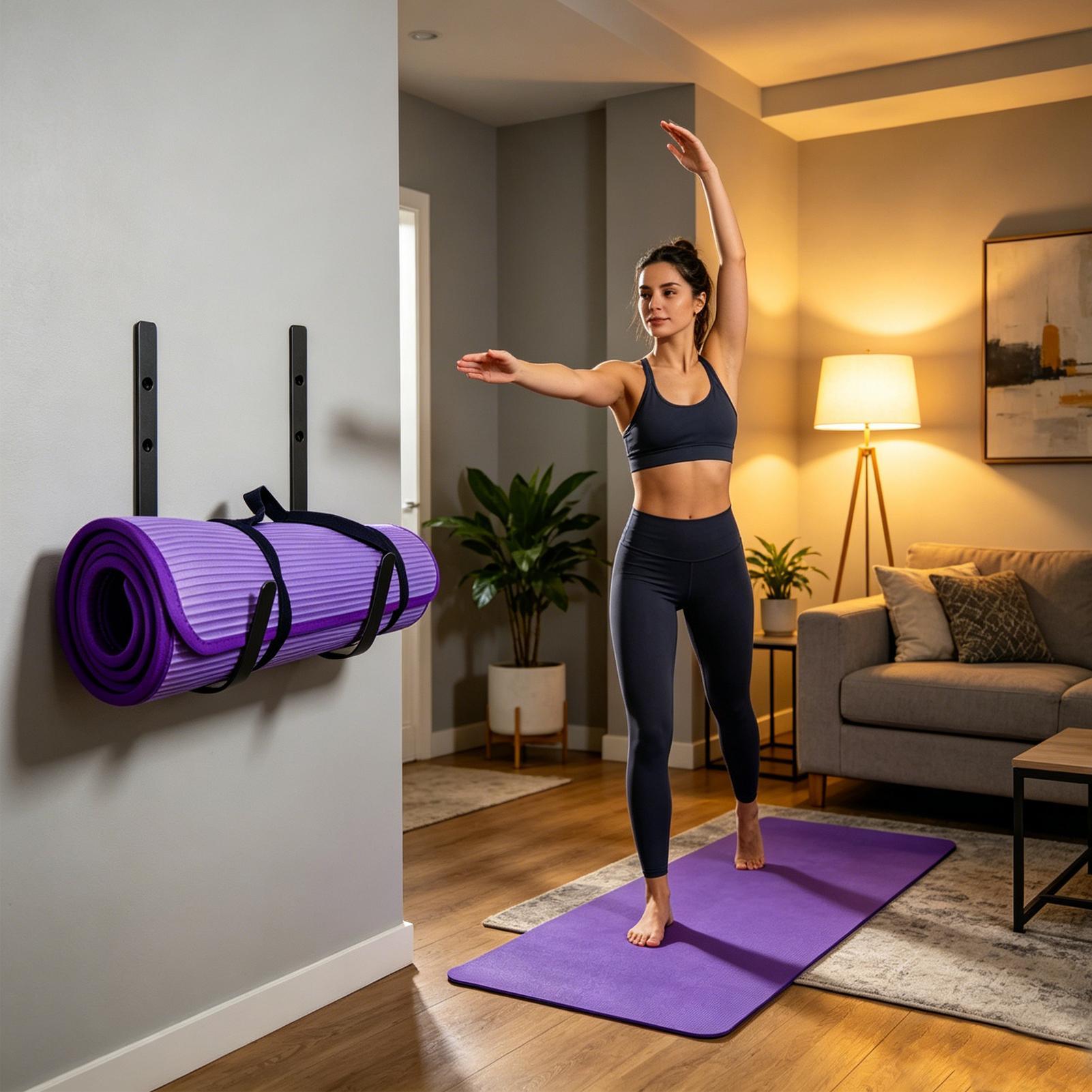 Pilates Yoga Room - Rak Penyimpanan Matras Yoga dengan Desain