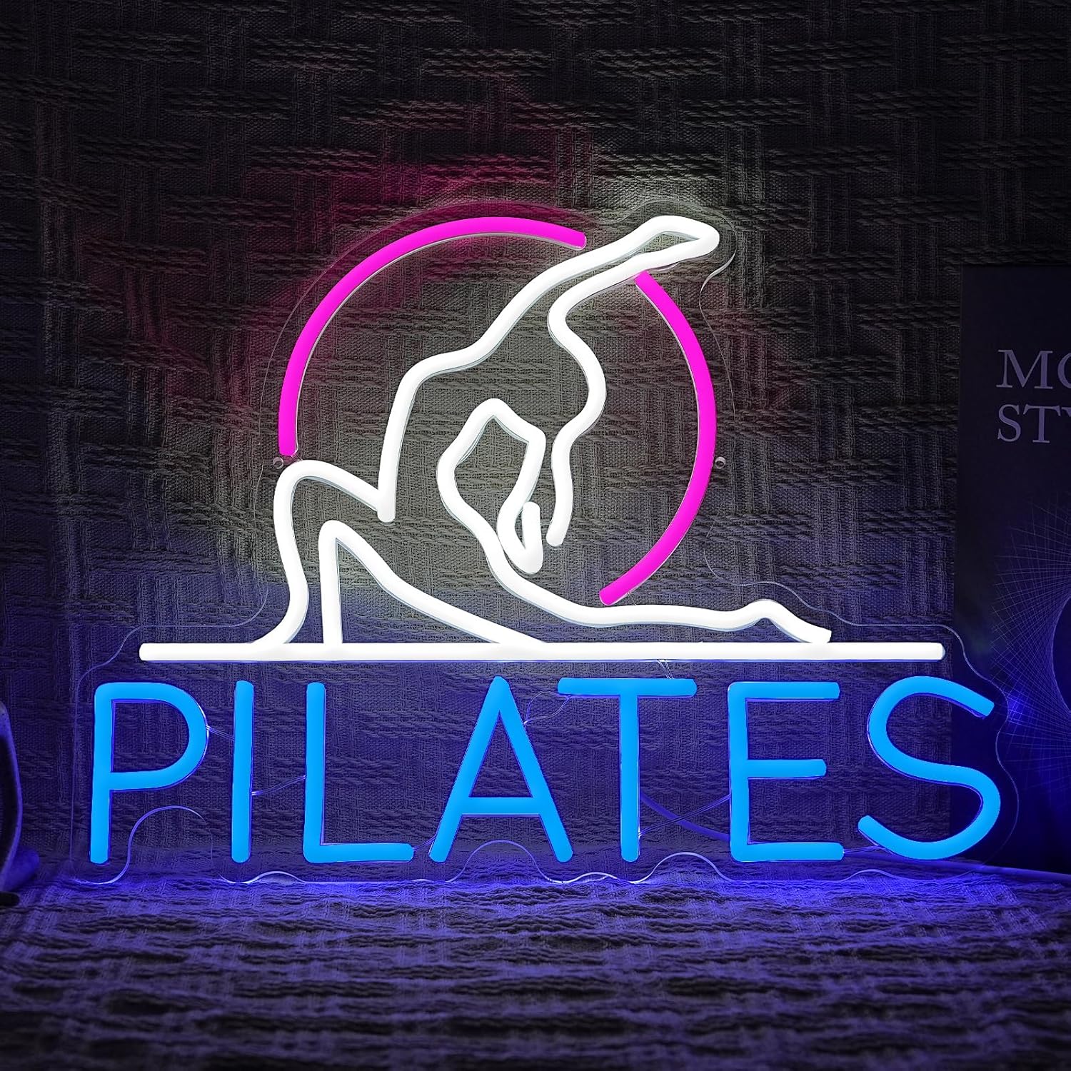 Pilates Yoga Room - Lampu Neon Pilates Studio Yoga, Lampu