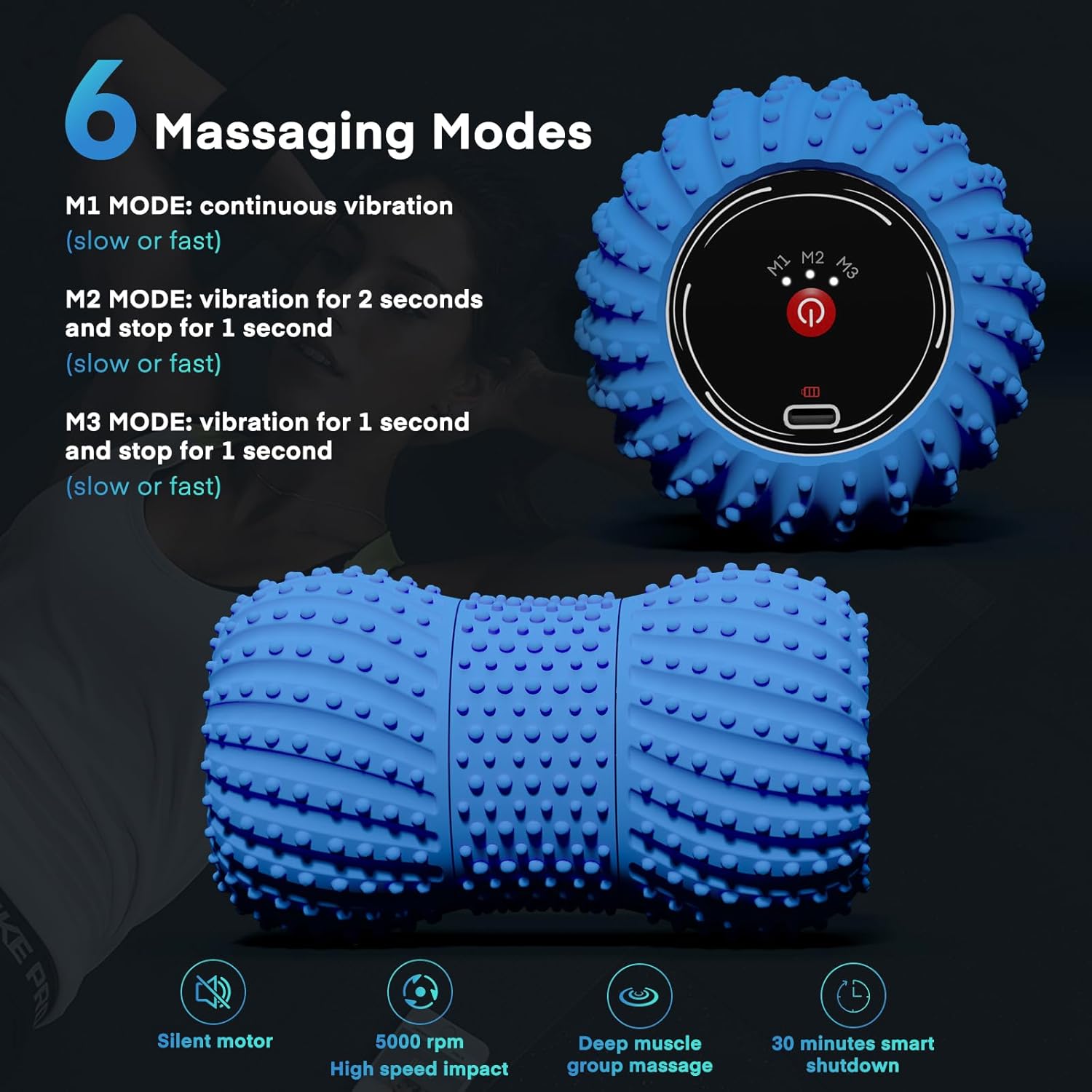 Bola Pijat Getar 2 in 1 dengan - Pilates Yoga Ball ulasan dan harga